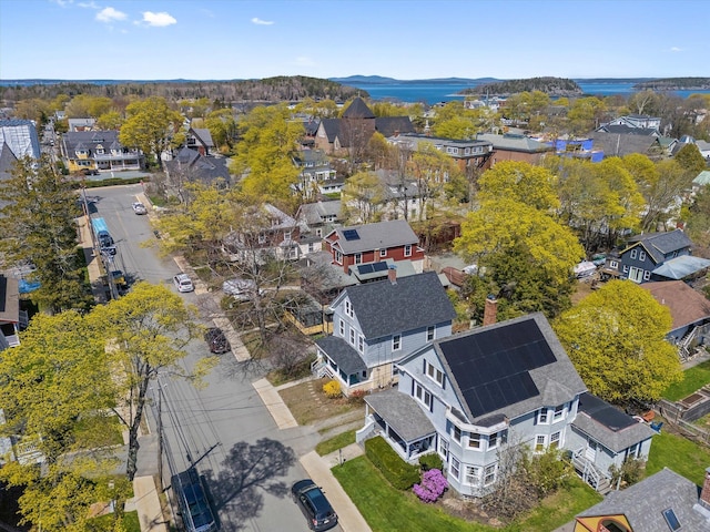 aerial perspective of suburban area