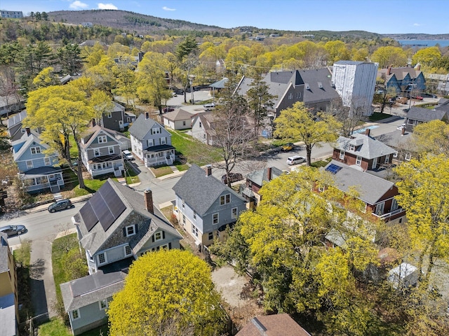 aerial perspective of suburban area