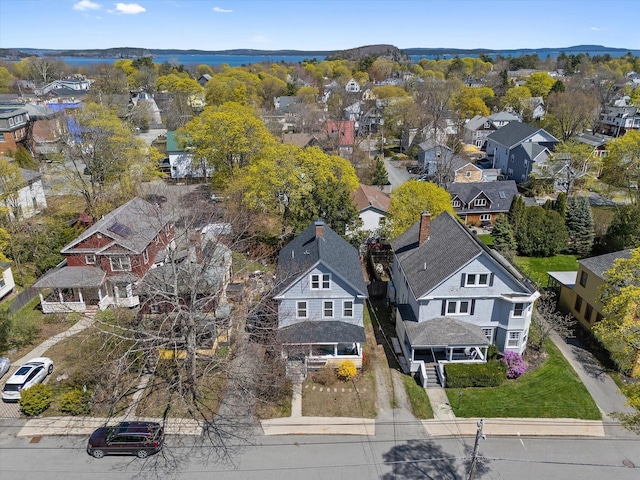 aerial view of residential area