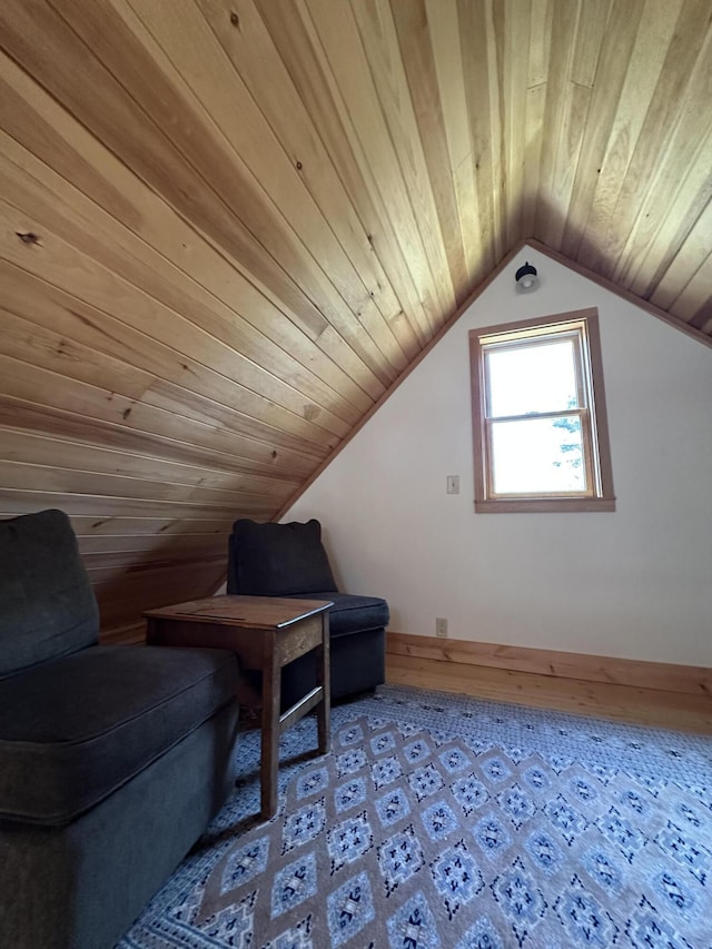 1157 Back Cv, Waldoboro, ME 04572 - additional living space with lofted ceiling, wooden ceiling, and baseboards
