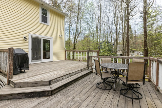 7 Canterbury Pines Dr, Gorham, ME 04038 - deck featuring outdoor dining area and area for grilling