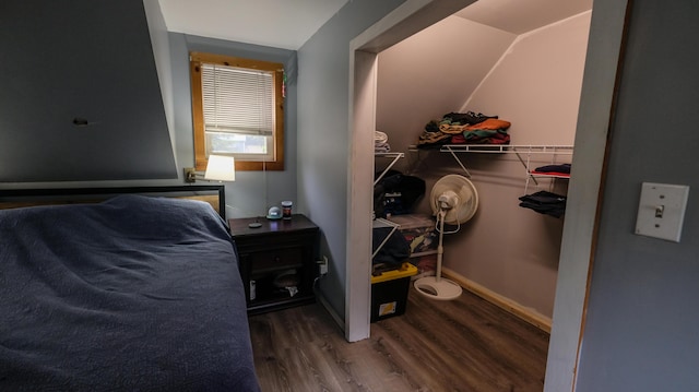 1 Nichols St, Bath, ME 04530 - walk in closet with wood finished floors and vaulted ceiling