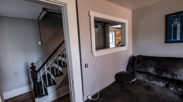 1 Nichols St, Bath, ME 04530 - staircase with baseboards