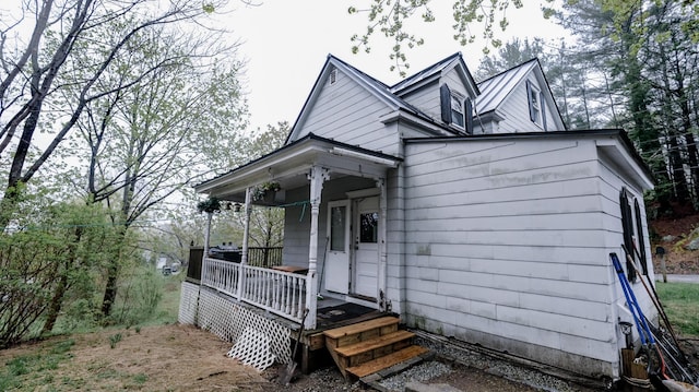 1 Nichols St, Bath, ME 04530 - view of front of property featuring a porch