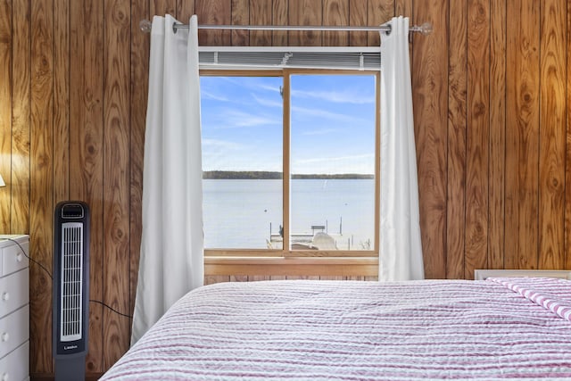 489 Leisure Ln, Frye Island, ME 04071 - bedroom featuring a water view