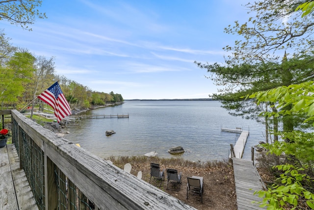 489 Leisure Ln, Frye Island, ME 04071 - water view with a boat dock