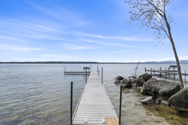 489 Leisure Ln, Frye Island, ME 04071 - dock area featuring a water view