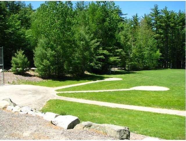 489 Leisure Ln, Frye Island, ME 04071 - view of home's community with a yard