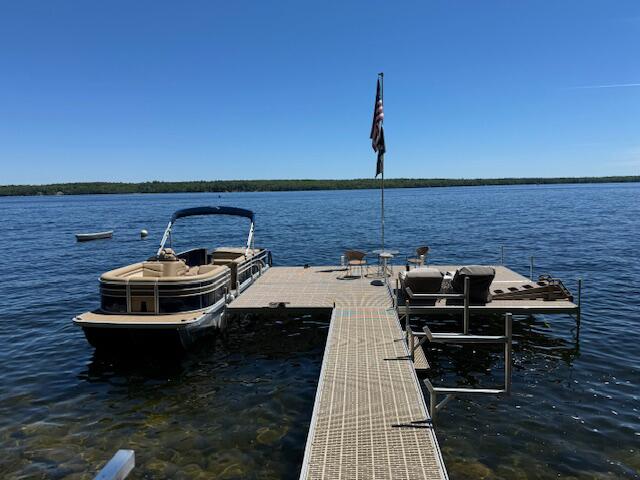 186 Ridge Rd, Frye Island, ME 04071 - dock featuring a water view