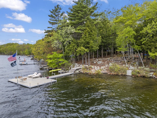 186 Ridge Rd, Frye Island, ME 04071 - dock featuring a water view
