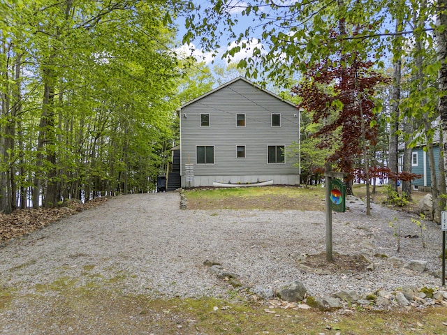 186 Ridge Rd, Frye Island, ME 04071 - view of rear view of property