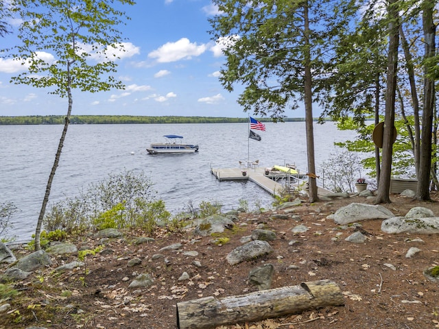 186 Ridge Rd, Frye Island, ME 04071 - dock featuring a water view