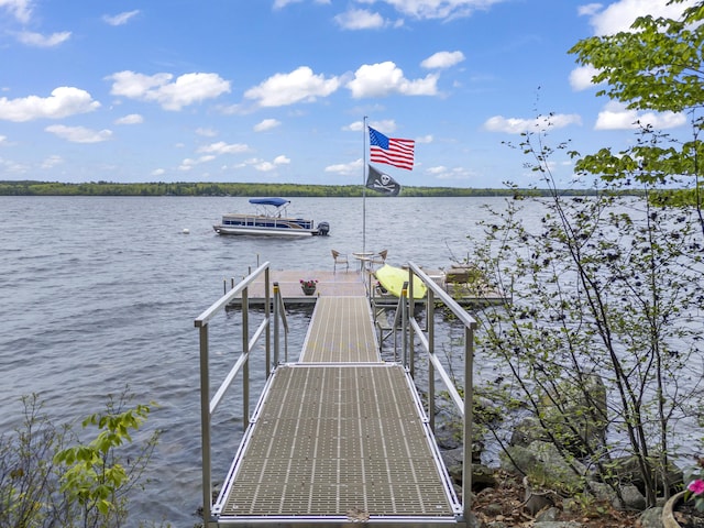 186 Ridge Rd, Frye Island, ME 04071 - dock area featuring a water view