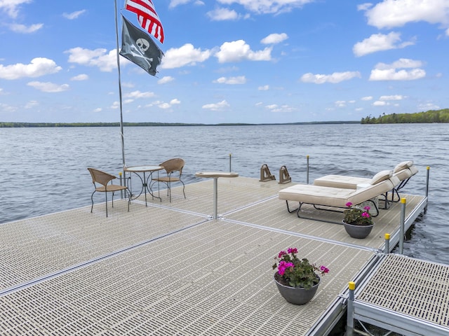 186 Ridge Rd, Frye Island, ME 04071 - dock featuring a water view