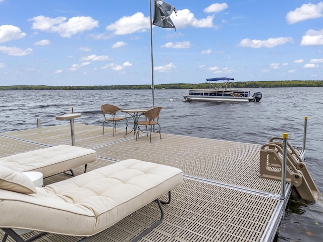 186 Ridge Rd, Frye Island, ME 04071 - dock area featuring a water view