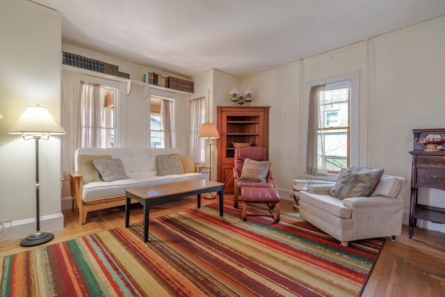 6 Sea St, Northeast Harbor, Mount Desert, ME 04662 - sitting room with light wood-style flooring and baseboards