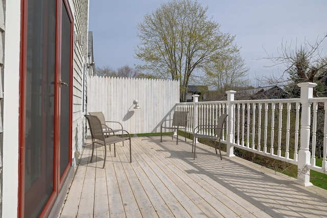 6 Sea St, Northeast Harbor, Mount Desert, ME 04662 - view of wooden terrace