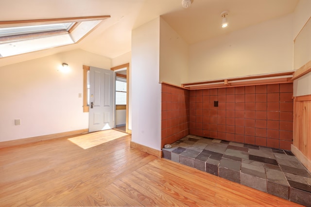 6 Sea St, Northeast Harbor, Mount Desert, ME 04662 - bonus room with a skylight, lofted ceiling, and wood finished floors