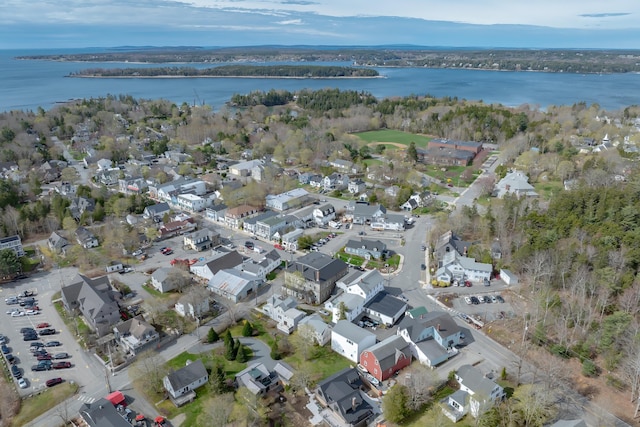 6 Sea St, Northeast Harbor, Mount Desert, ME 04662 - aerial view of property's location with a nearby body of water and nearby suburban area
