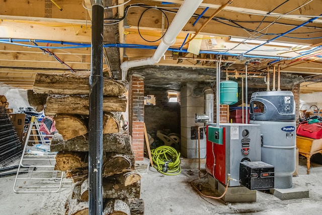 utility room with a heating unit