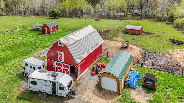view from above of property