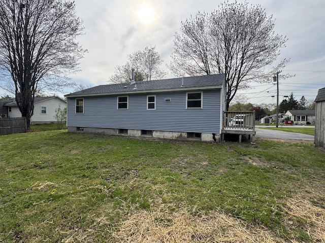 29 Faith St, Lisbon, ME 04252 - back of house with a deck