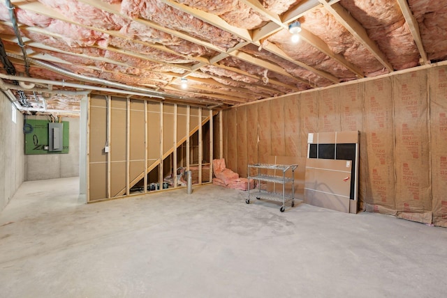 1540 Foxes Ridge Rd, Acton, ME 04001 - unfinished basement with electric panel