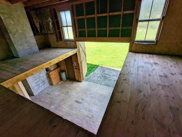 99 W Hamlet Rd, Newcastle, ME 04553 - entryway featuring hardwood / wood-style floors and healthy amount of natural light