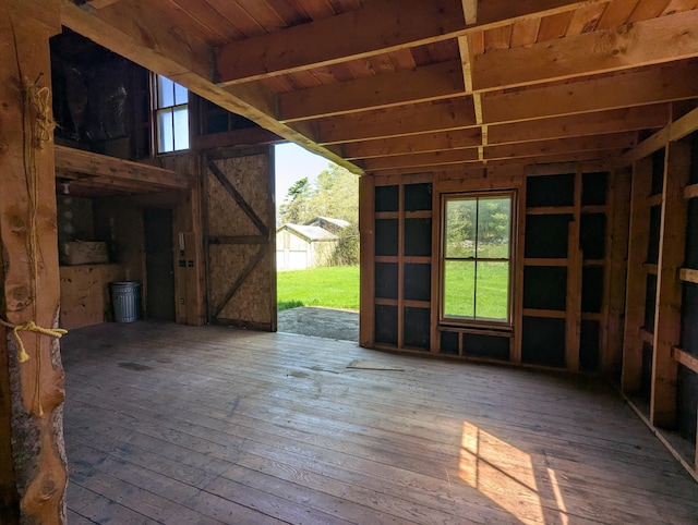 99 W Hamlet Rd, Newcastle, ME 04553 - misc room with hardwood / wood-style flooring