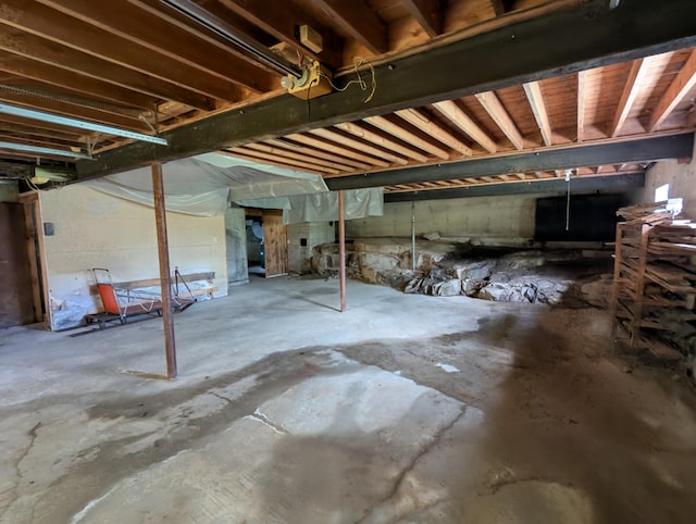 99 W Hamlet Rd, Newcastle, ME 04553 - view of unfinished basement