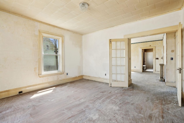 244 Concord St W, Portland, ME 04103 - spare room featuring crown molding