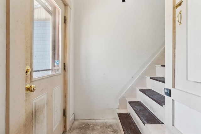 244 Concord St W, Portland, ME 04103 - doorway with stairs and concrete flooring
