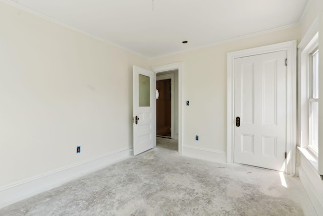 244 Concord St W, Portland, ME 04103 - unfurnished bedroom featuring ornamental molding and baseboards