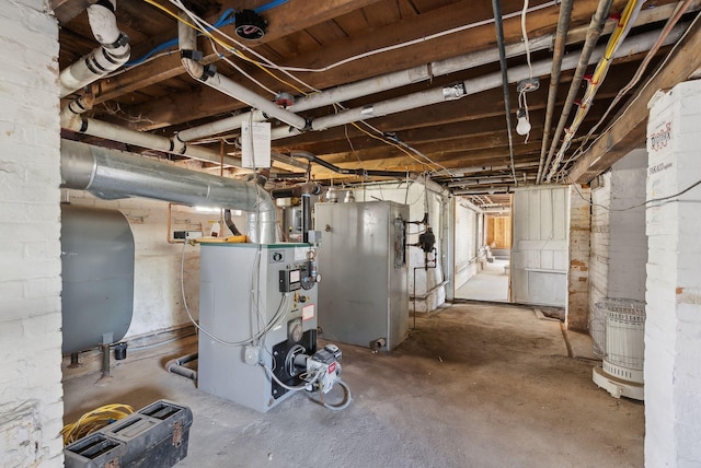 244 Concord St W, Portland, ME 04103 - unfinished basement with heating fuel and a heating unit