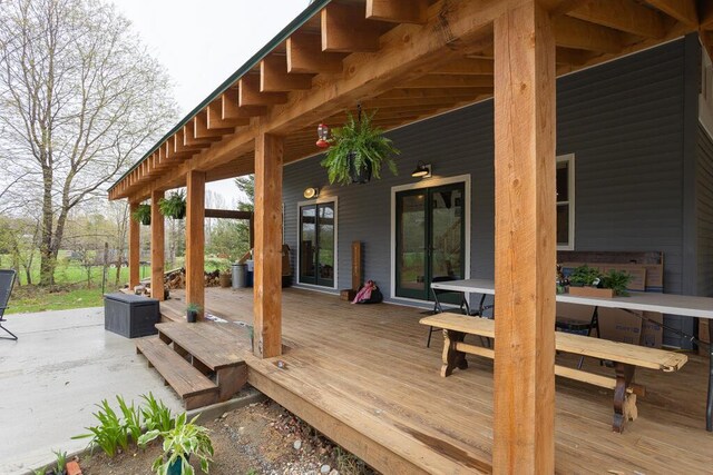 26 Christen Rd, Kingfield, ME 04947 - deck with french doors