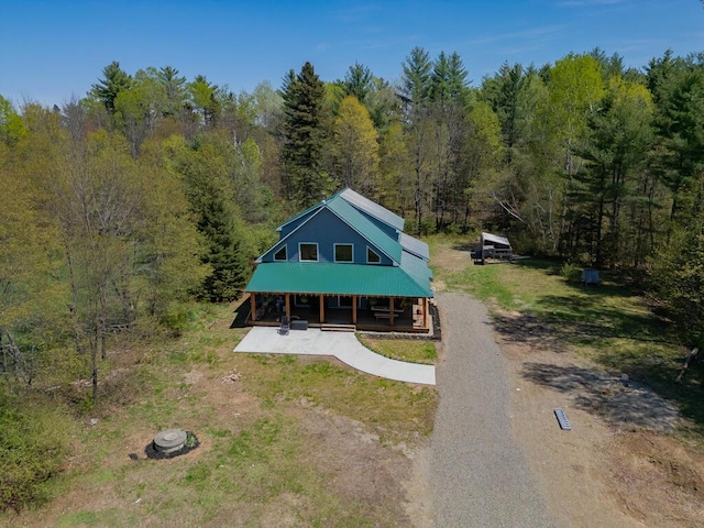 26 Christen Rd, Kingfield, ME 04947 - aerial view of property and surrounding area featuring a forest