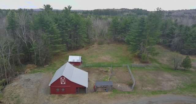 7 Howard Siding Ln, Abbot, ME 04406 - overview of rural landscape featuring a forest