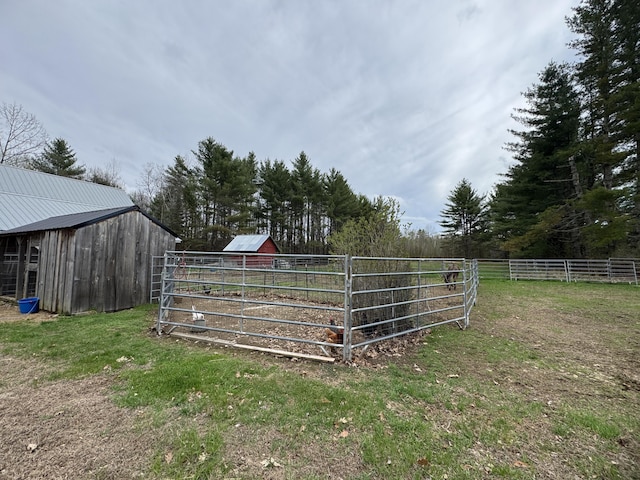 7 Howard Siding Ln, Abbot, ME 04406 - view of outdoor structure featuring fence and an outbuilding