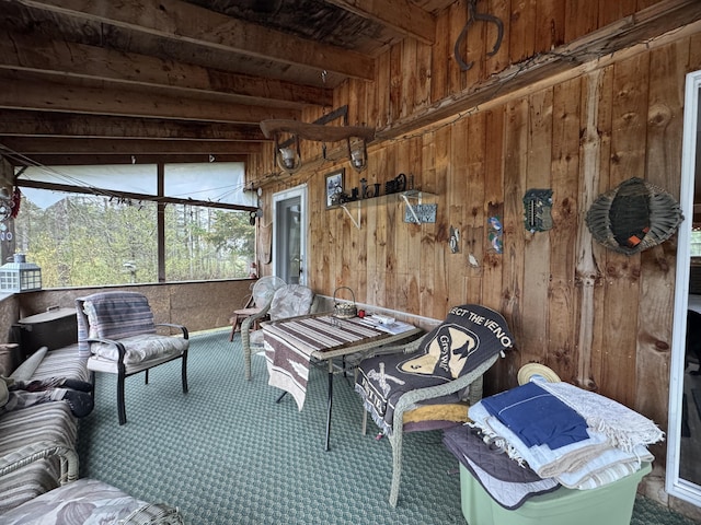 7 Howard Siding Ln, Abbot, ME 04406 - sunroom / solarium with beam ceiling