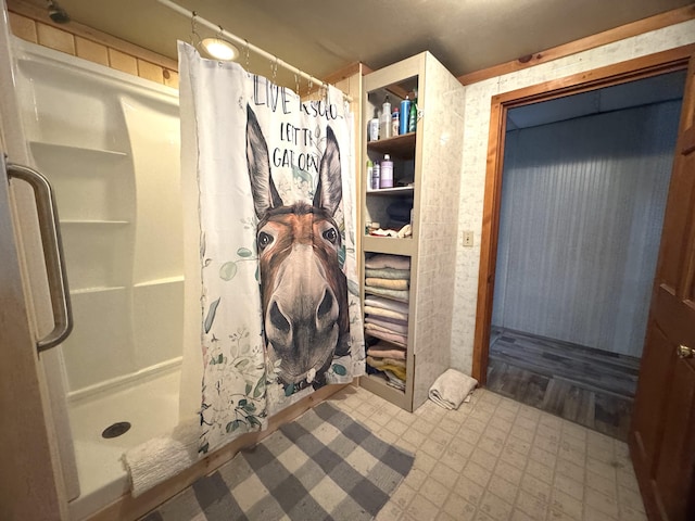 7 Howard Siding Ln, Abbot, ME 04406 - full bath featuring a shower stall