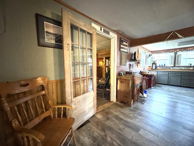 7 Howard Siding Ln, Abbot, ME 04406 - kitchen with wood finished floors
