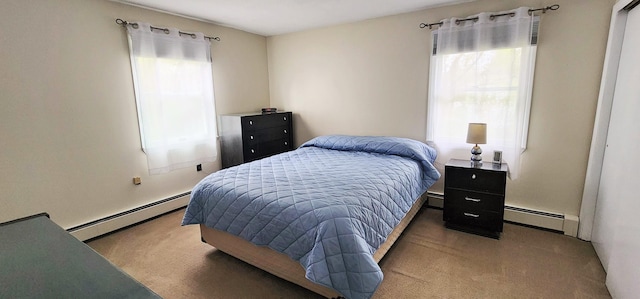 400 Birch St, Bangor, ME 04401 - bedroom featuring a baseboard radiator and carpet flooring