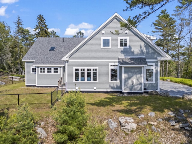 92 Brooks Cove Rd, Westport Island, ME 04578 - rear view of property featuring roof with shingles