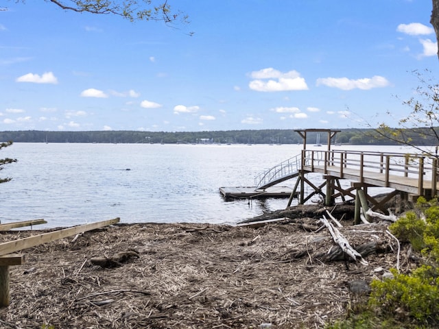 92 Brooks Cove Rd, Westport Island, ME 04578 - dock featuring a water view