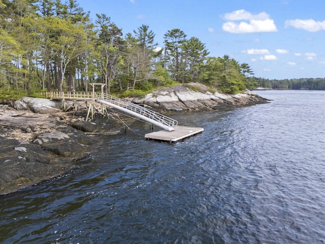 92 Brooks Cove Rd, Westport Island, ME 04578 - dock with a water view