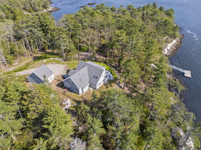 92 Brooks Cove Rd, Westport Island, ME 04578 - aerial view of a nearby body of water