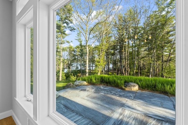 92 Brooks Cove Rd, Westport Island, ME 04578 - entryway with baseboards