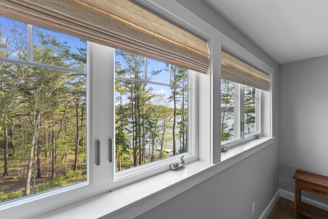 92 Brooks Cove Rd, Westport Island, ME 04578 - detailed view of baseboards and wood finished floors