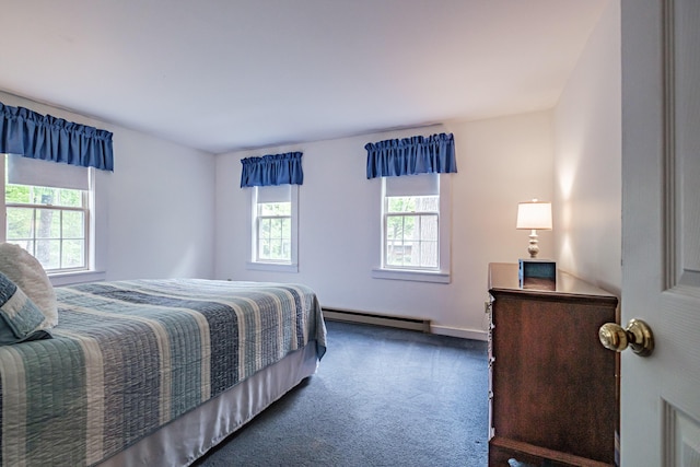 55 Evergreen Ln, Windham, ME 04062 - carpeted bedroom featuring baseboard heating and baseboards