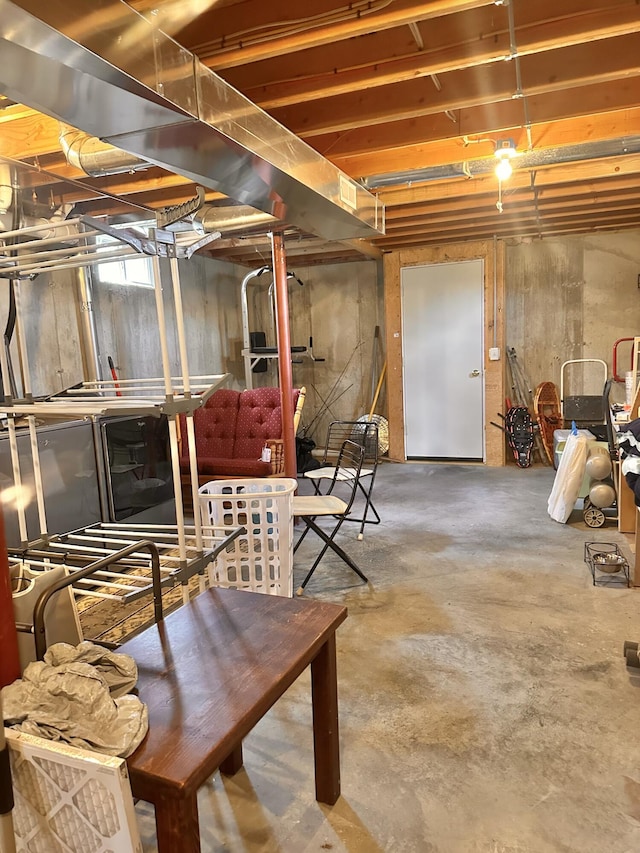 53 Branch Brook Ln, Newfield, ME 04095 - view of unfinished below grade area